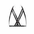 Портупея Bijoux Indiscrets MAZE - Halter Bra Harness Black вид 5
