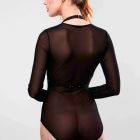 Портупея Bijoux Indiscrets MAZE - Halter Bra Harness Black вид 4