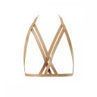 Портупея Bijoux Indiscrets MAZE - Halter Bra Harness Braun вид 5