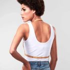 Портупея Bijoux Indiscrets MAZE - Halter Bra Harness Braun вид 4