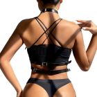 Портупея зі штучної шкіри Star Night Leather Chest Harness Straps, чорна вид 3