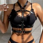 Портупея зі штучної шкіри Star Night Leather Chest Harness Straps, чорна вид 2