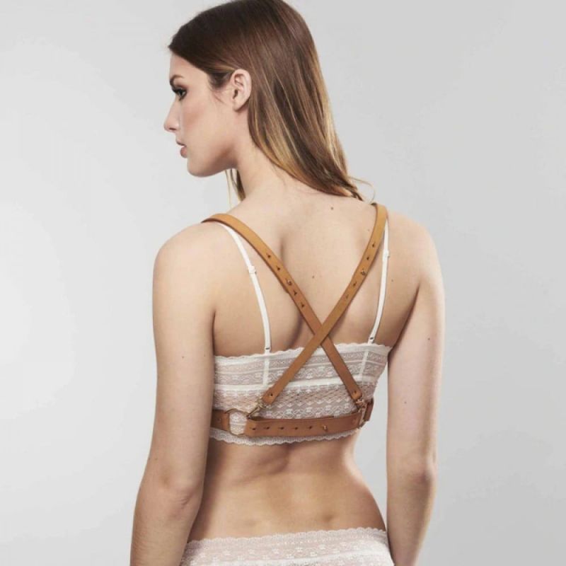 Портупея на груди MAZE Bijoux Indiscrets бежева, OS вид 3