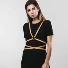 Портупея на груди з акцентом на талії MAZE Bijoux Indiscrets бежева, OS вид 2