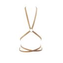 Портупея на грудь с акцентом на талии MAZE Bijoux Indiscrets бежевая, OS