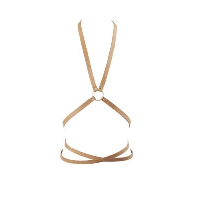 Портупея на груди з акцентом на талії MAZE Bijoux Indiscrets бежева, OS