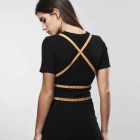 Портупея на груди з акцентом на талії MAZE Bijoux Indiscrets бежева, OS вид 3