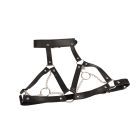 Портупея на груди з ланцюжками та декоративними кільцями на соскі Chisa BEHAVE! Luxury Fetish чорна вид 3