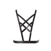 Портупея з перехресним плетивом на грудях MAZE Bijoux Indiscrets чорна, OS