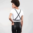 Портупея с перекрестным плетением на груди MAZE Bijoux Indiscrets черная, OS вид 5