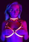 Портупея у вигляді бюстьє з відкритими чашками Taboom Glow In The Dark флуорисцентна, L/XL вид 5