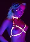 Портупея в виде бюстье с открытыми чашками Taboom Glow In The Dark флуорисцентная, L/XL вид 6