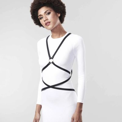 Портупея з екошкіри Bijoux Indiscrets Maze – Multi-Way Body Harness Black