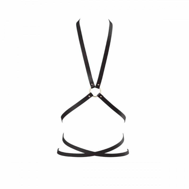 Портупея из экокожи Bijoux Indiscrets Maze – Multi-Way Body Harness Black вид 6