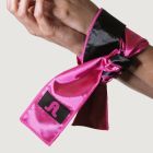 Пов'язка із сатину на очі Adrien Lastic Satin Sash чорно-рожева вид 6