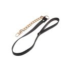 Поводок цепь с петлей из искусственной кожи Statement Leash золотистый, 75 см вид 7
