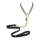 Поводок цепь с петлей из искусственной кожи Statement Leash золотистый, 75 см вид 4