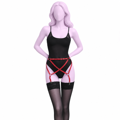 Пояс для панчох Candy Hero S4 RED екокожа