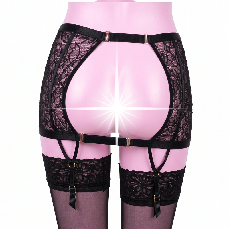 Пояс для підв'язок OhMyG! Paris Garter Belt чорний, L/XL вид 3