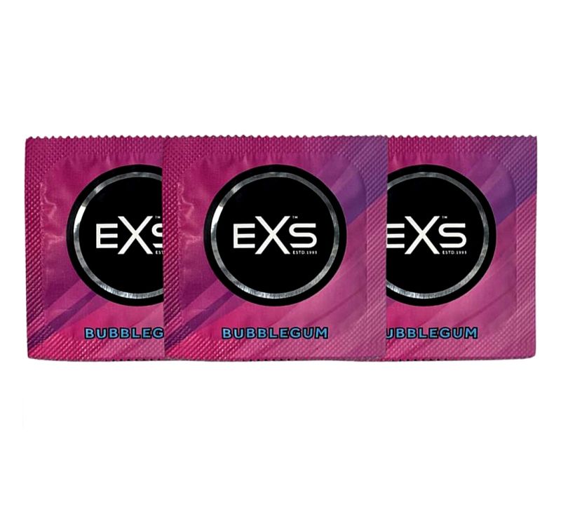 Презерватив EXS Flavoured Bubblegum со вкусом жевательной резинки (цена за 10 шт.) вид 3