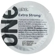 Набор крепких презервативов классической формы One Extra Strong с разным дизайном (цена за 5 шт.)