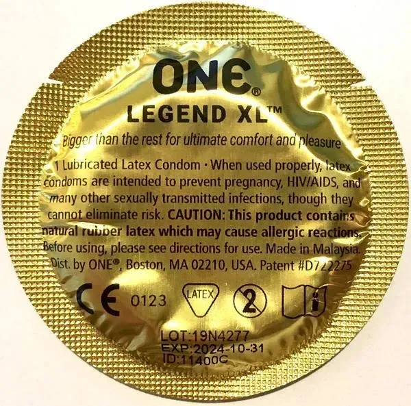 Набір презервативів великого розміру One Legend XL (ціна за 5 шт.) вид 3