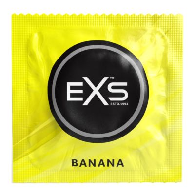 Презервативы Exs Banana со вкусом банана, стандартного размера (цена за 5 шт.)