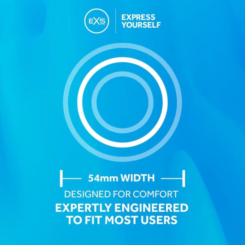 Презервативи охолоджувальні Exs Cooling Comfy Fit анатомічні (ціна за упаковку, 12 шт.) вид 5