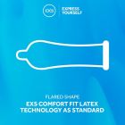Презервативы охлаждающие Exs Cooling Comfy Fit анатомические (цена за упаковку, 12 шт.) вид 4