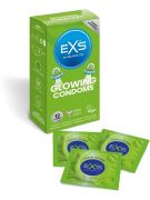 Светящиеся в темноте презервативы веганские Exs Glowing (цена за упаковку, 12 шт.)