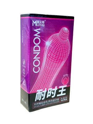 Натуральные ультратонкие презервативы Muaisi, фиолетовые (10 шт/упаковка)
