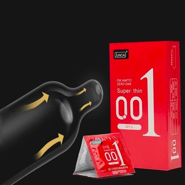 Презервативы из натурального латекса Muaisi Red 001 (в упаковке 3 шт) вид 5