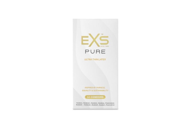 Презервативи тонкі EXS PURE веганські, латексні (ціна за пачку, 12 шт.) вид 3