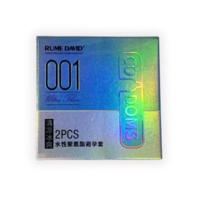 Полиуретановые ультратонкие охлаждающие презервативы Rume David 001 (цена за упаковку, 2 шт.)