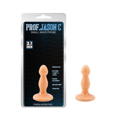 Пробка анальная рельефная Chisa Prof.Jason C, бежевая, S