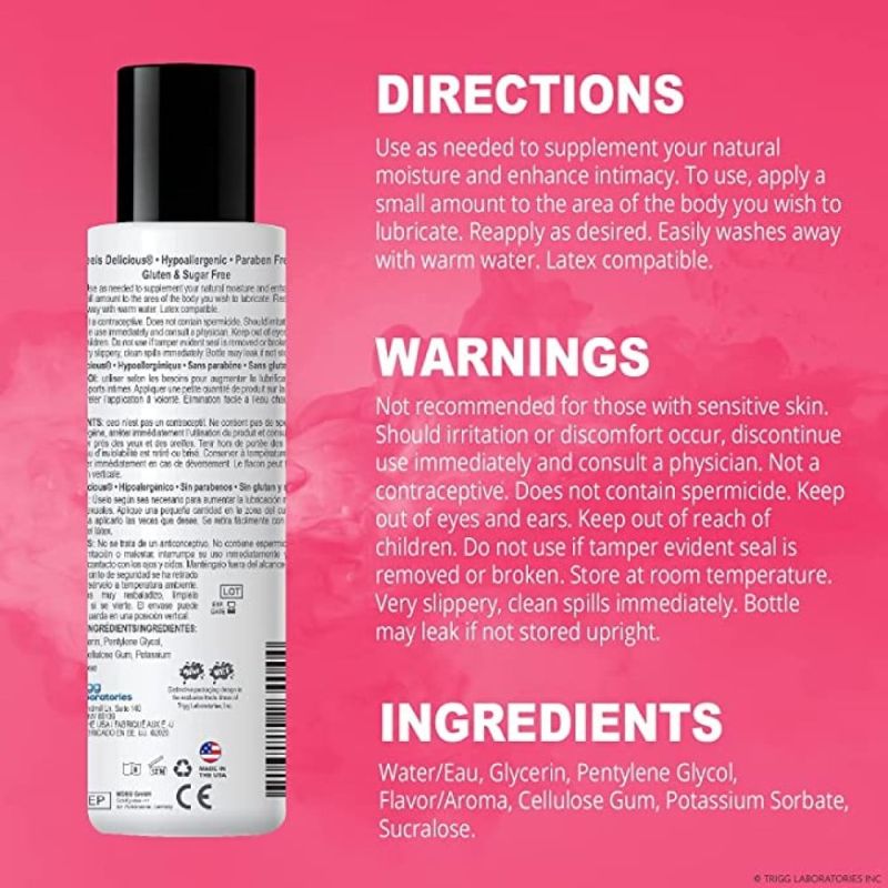 ПРОБНИК/Лубрикант Wet Flavored Sexy Strawberry (сочная клубника) 10 мл вид 4