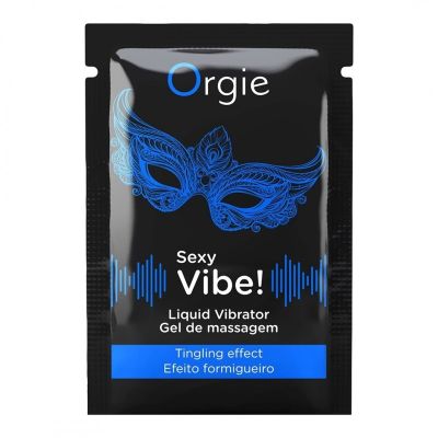 Пробник/жидкий вибратор средней мощности Orgie Sexy Vibe для уникальных ощущений, 1 мл