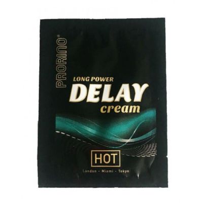 Подовжуючий крем HOT Prorino long power Delay cream (пробник), 3 мл