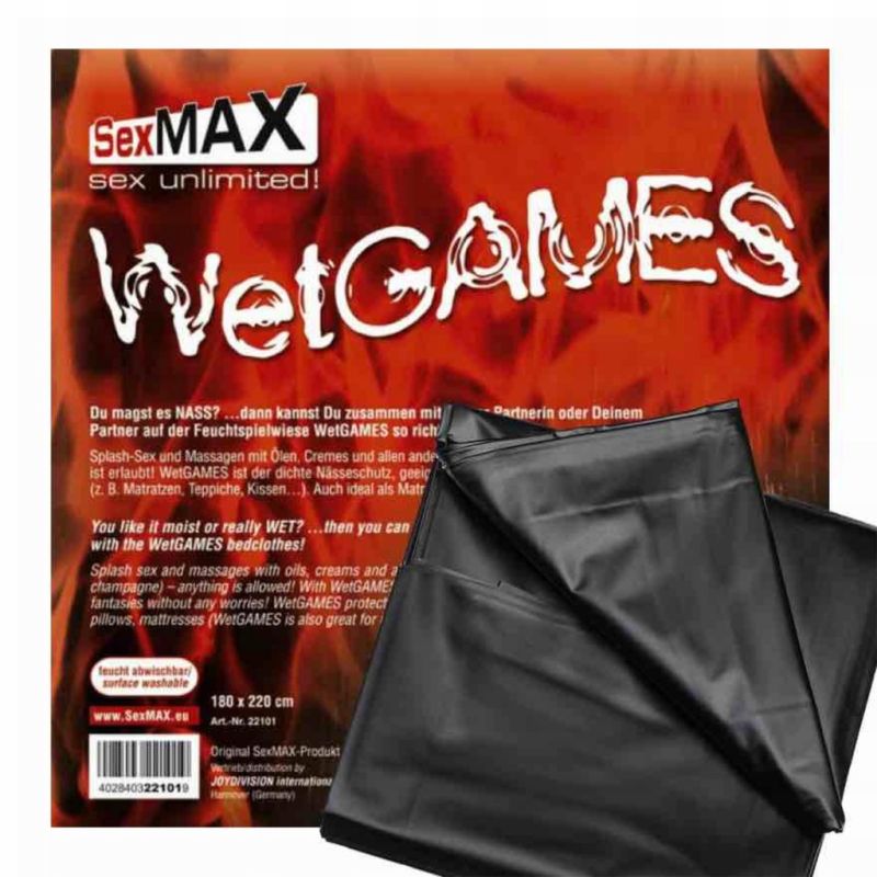 Простыня для массажа JOY Division SexMAX WetGAMES 180 × 220 см Black вид 2