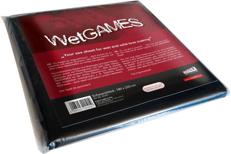 Простыня для массажа JOY Division SexMAX WetGAMES 180 × 220 см Black вид 4