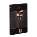 Чулки спандекс сетка F236 Noir Handmade S