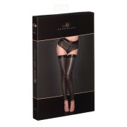 Чулки спандекс сетка F236 Noir Handmade S