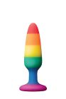 Райдужний анальний плаг COLOURFUL LOVE RAINBOW ANAL PLUG SMALL вид 2