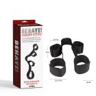 Распорка с фиксаторами для рук и ног Chisa Behave! Luxury Fetish, черная вид 8