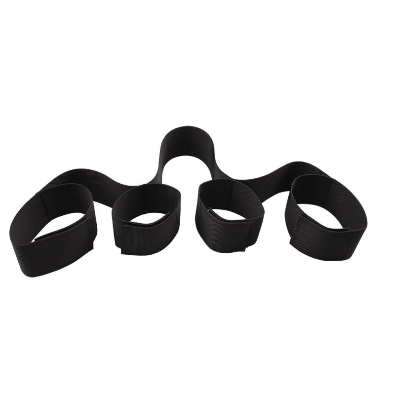 Распорка с фиксаторами для рук и ног Chisa Behave! Luxury Fetish, черная вид 5