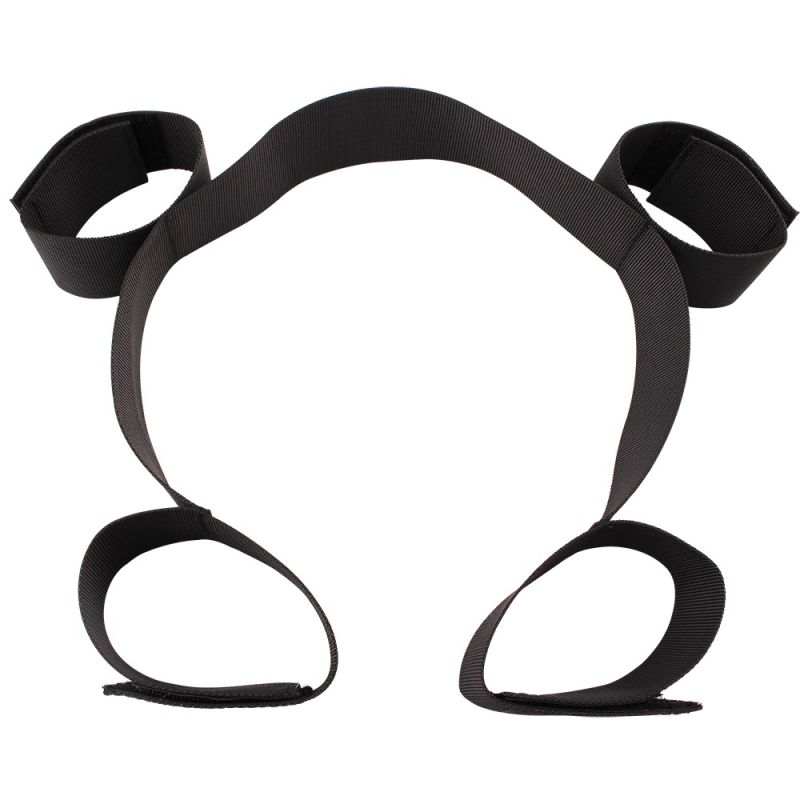 Распорка с фиксаторами для рук и ног Chisa Behave! Luxury Fetish, черная вид 6