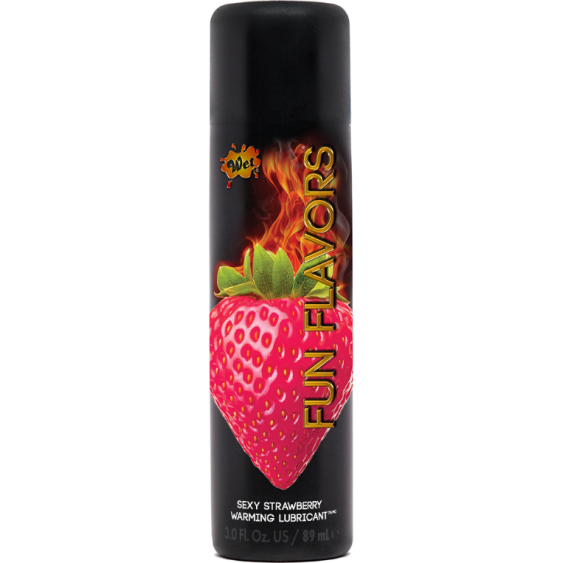 Розігріваючий їстівний лубрикант 4 в 1 Wet Fun полуниця 30 мл вид 2