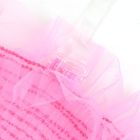 Рожевий прозоро-повітряний комплект нижньої білизни Star Night топ з довгими рукавами та трусики, M вид 12