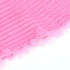 Рожевий прозоро-повітряний комплект нижньої білизни Star Night топ з довгими рукавами та трусики, M вид 11