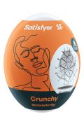 Самозмащувальний мастурбатор у вигляді яйця Satisfyer Crunchy Masturbator Egg рельєфний